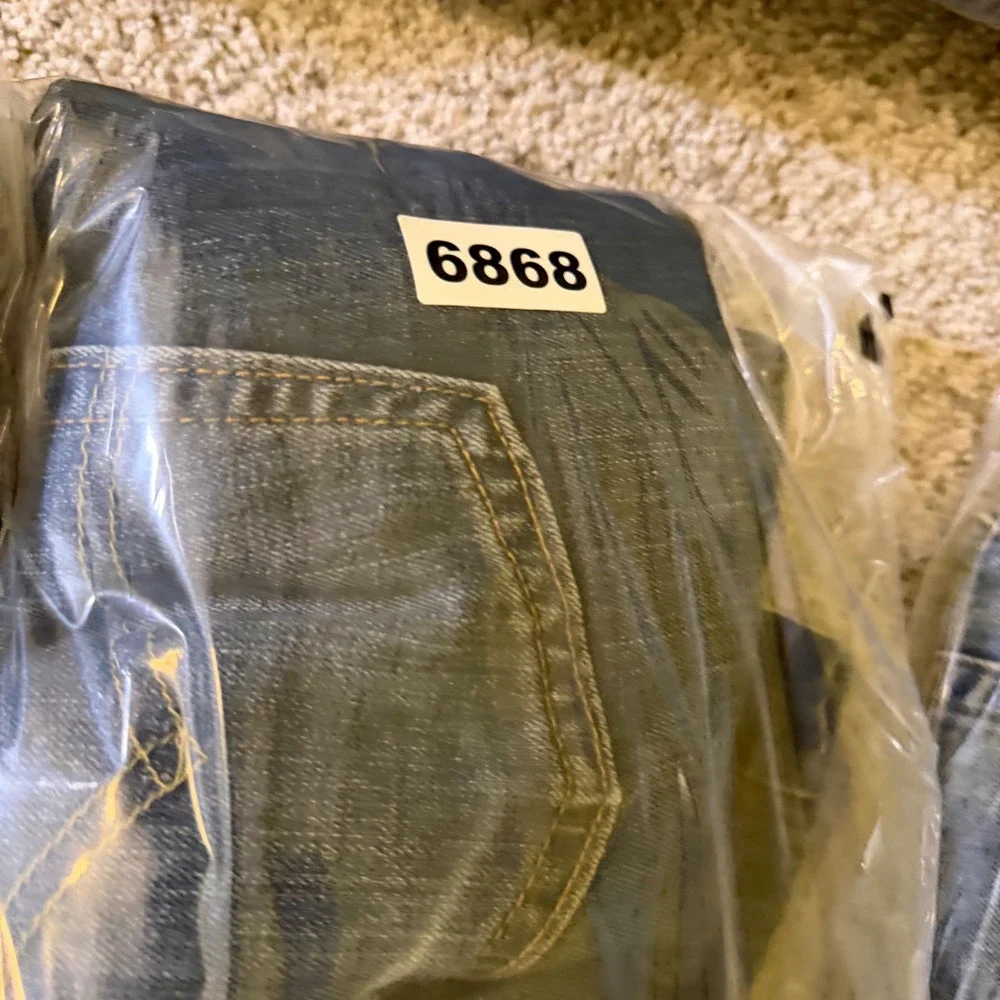 Levis‎ 559 Relaxed Straight Jeans Mens 42x32 Blue Medium Wash Denim Pants 6868